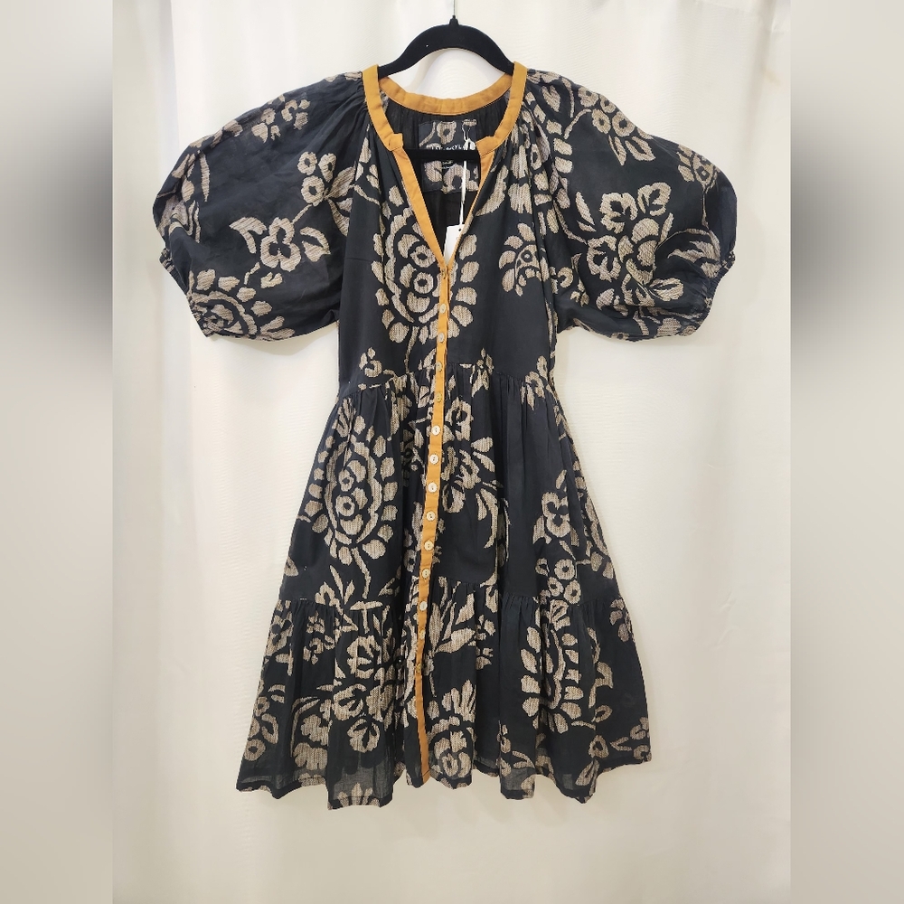Love Kyla Floral Button-Front Puff Sleeve Dress – Size Small, NWT